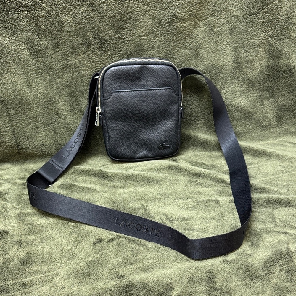 Lacoste Black Men's Belt Bag